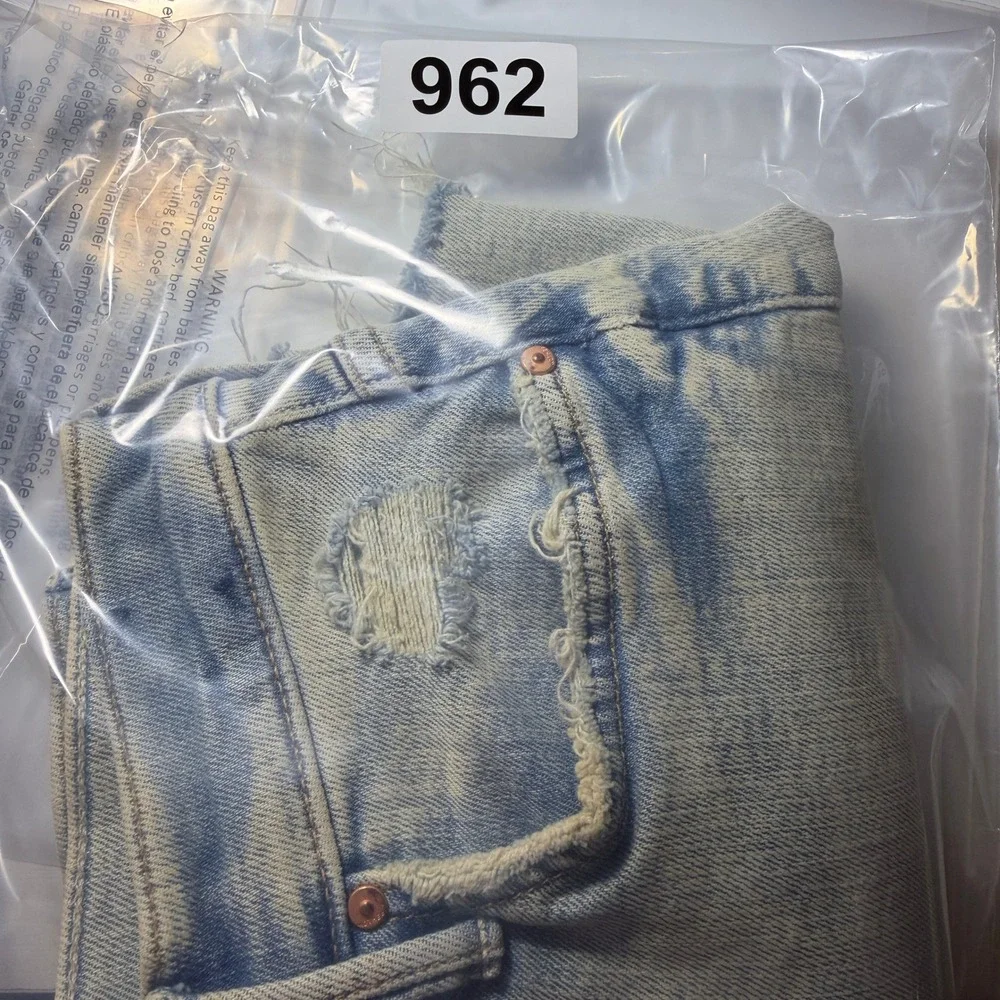 Mother The Easy Does It Short Rolling In The Bushes Light Wash Denim Shorts 25